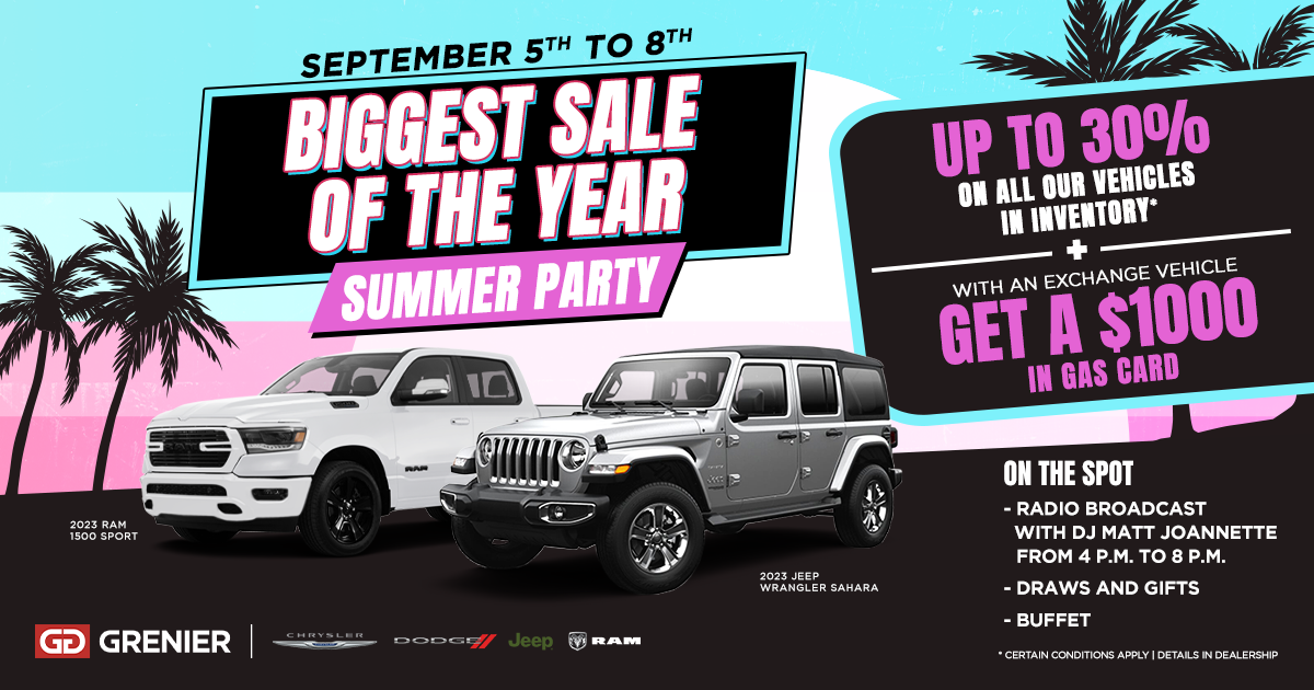 BIGGEST SALE OF THE YEAR - SUMMER PARTY