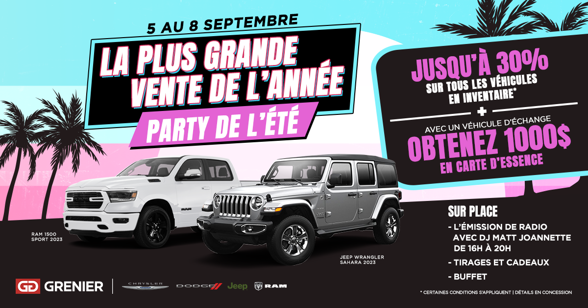 LA PLUS GRANDE DE L'ANNÉE - PARTY DE L'ÉTÉ !