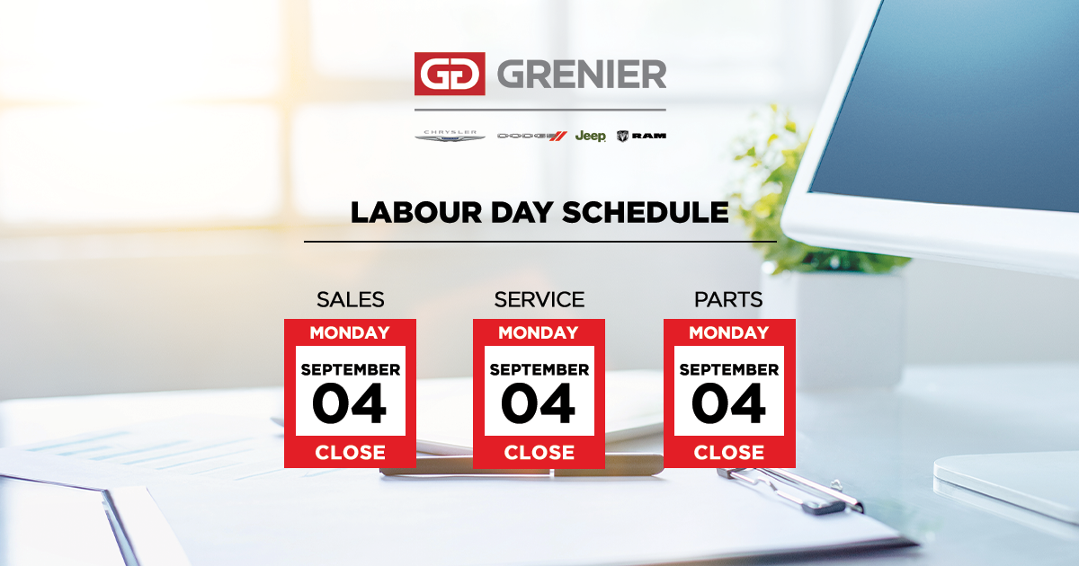 LABOUR DAY SCHEDULE
