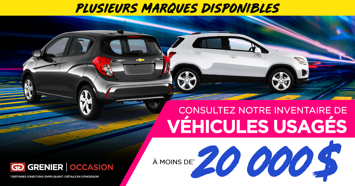 INVENTAIRE À MOINS DE 20 000$ !