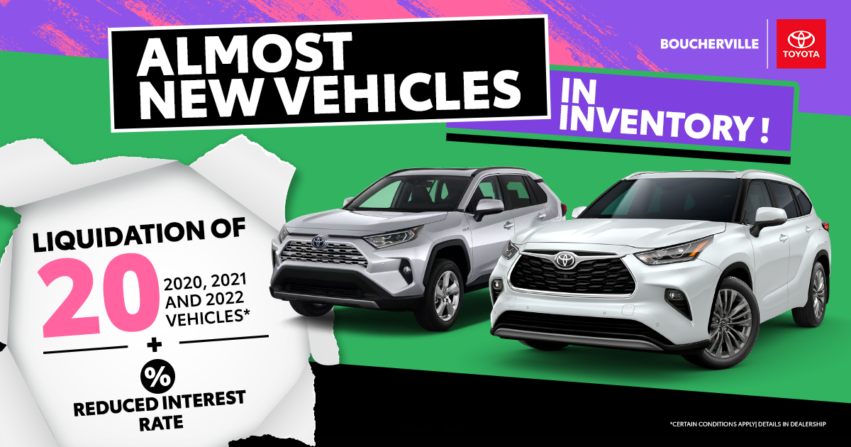 ALMOST NEW VEHICLES !