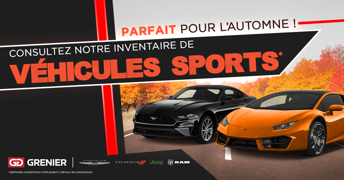 VÉHICULES SPORTS !