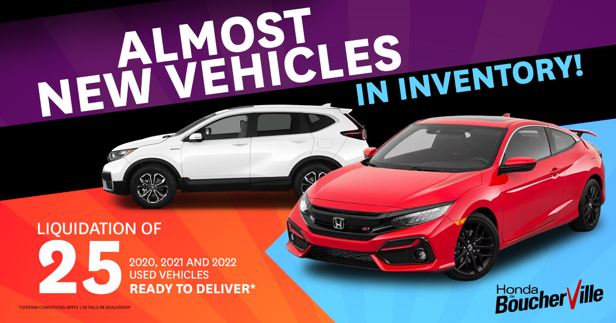 ALMOST NEW VEHICLES IN INVENTORY !