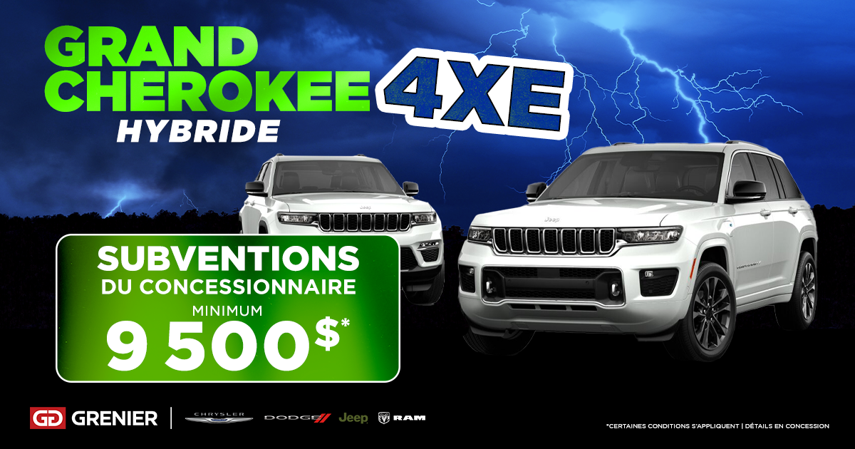 GRAND CHEROKEE 4XE HYBRIDE !