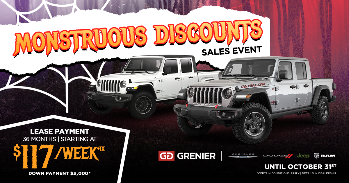 MONSTRUOUS DISCOUNTS SALES EVENT