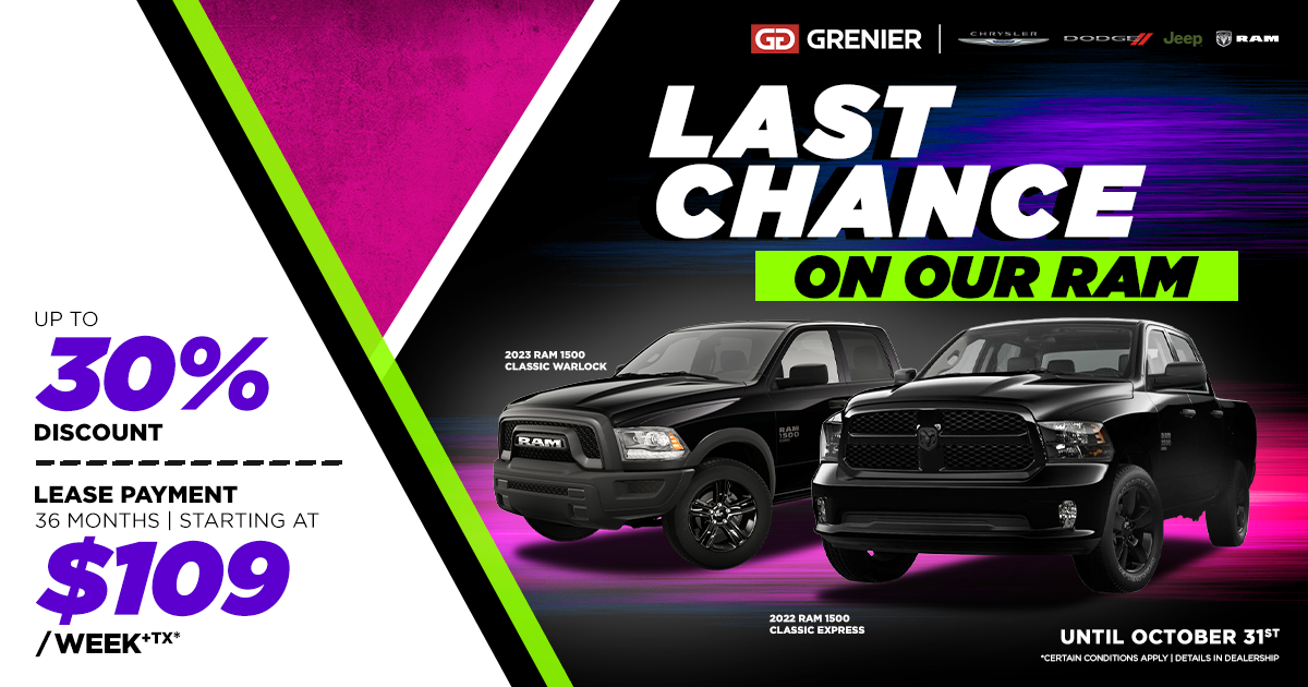 LAST CHANCE ON OUR RAM !