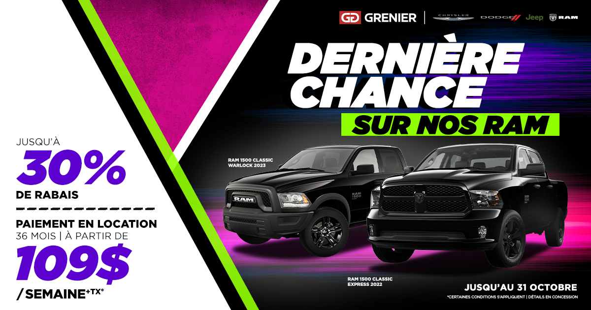 DERNIÈRE CHANCE SUR NOS RAM !