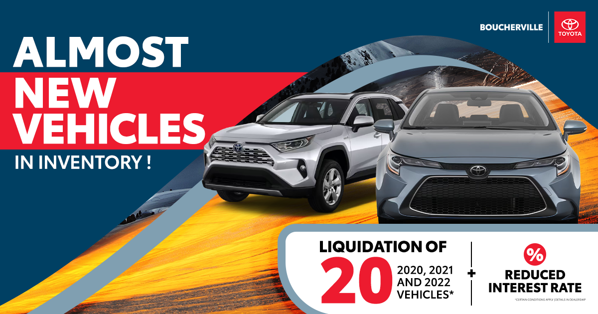 ALMOST NEW VEHICLES !