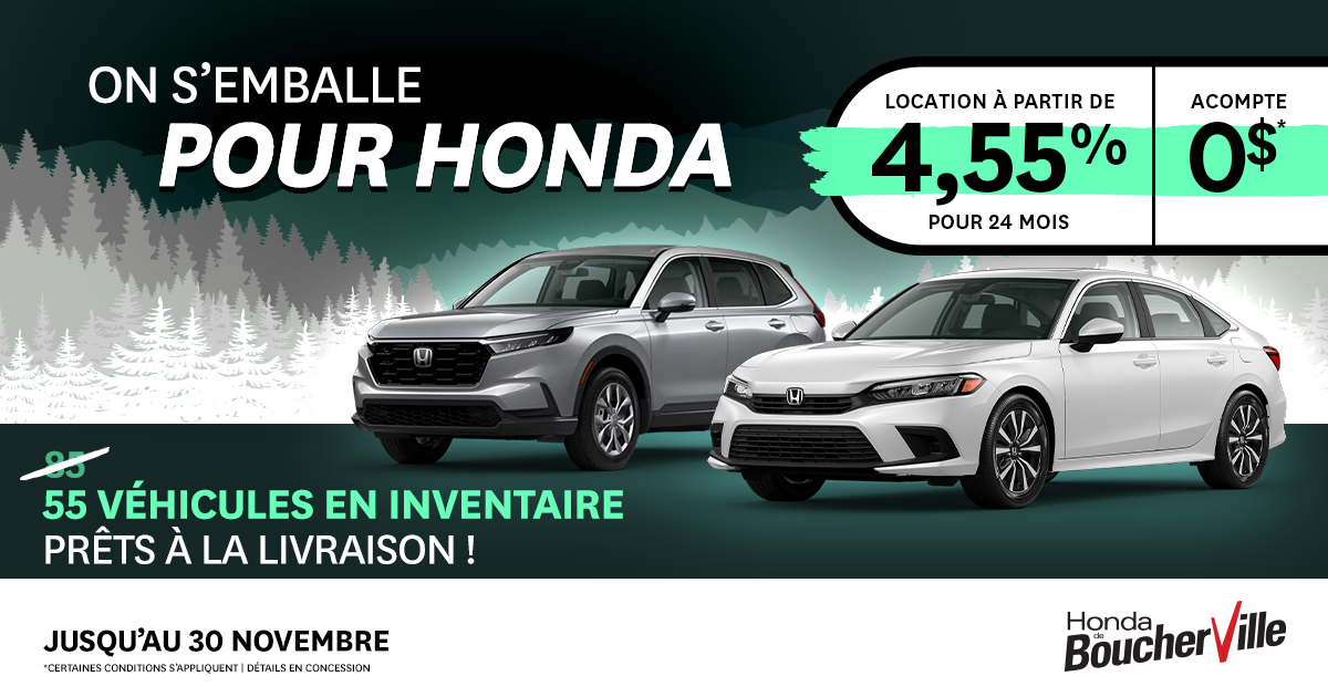 ON S'EMBALLE POUR HONDA !