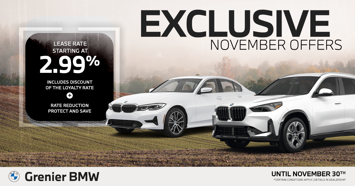 NOVEMBER EXCLUSIVE OFFERS