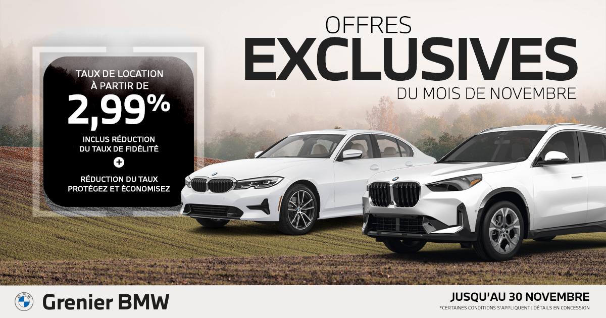 OFFRES EXCLUSIVES DU MOIS DE NOVEMBRE