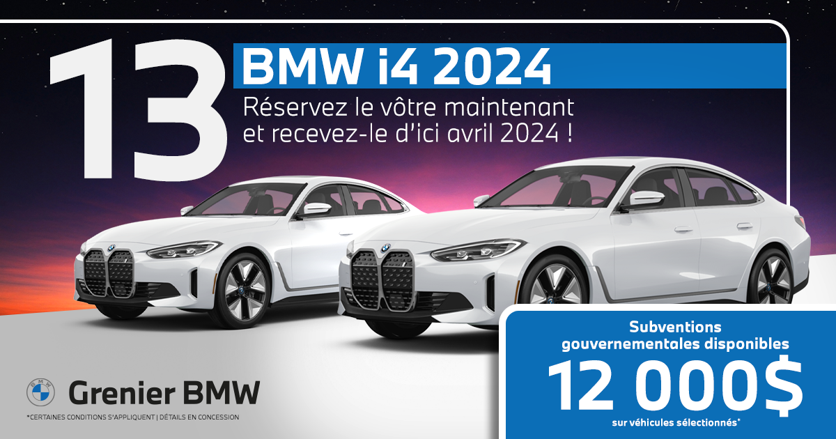 BMW I4 2024 DISPONIBLE !