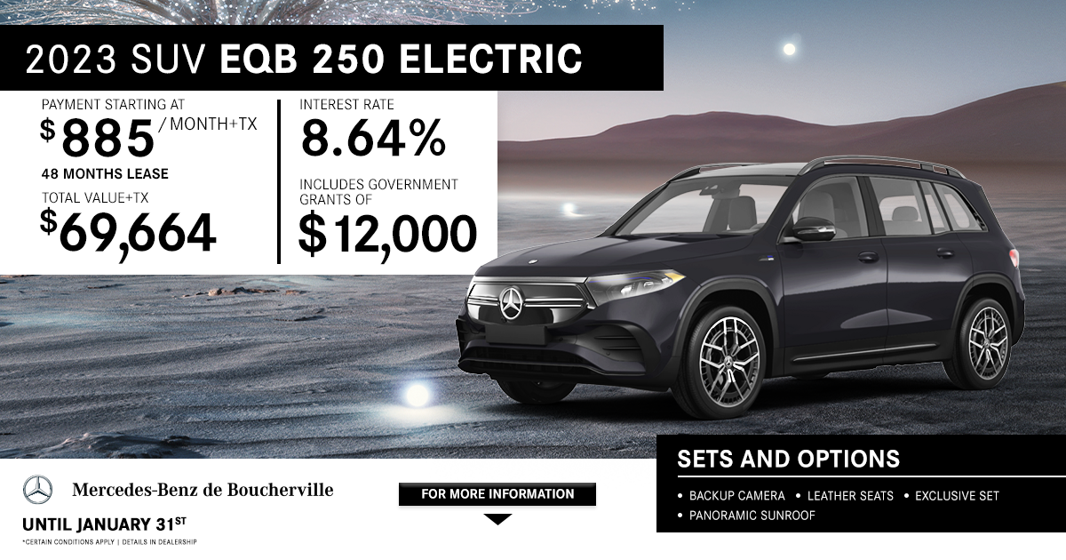 2023 ELECTRIC 250 SUV EQB