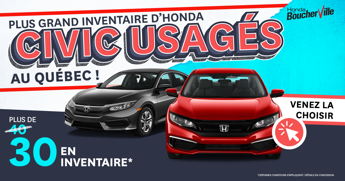 CIVIC USAGÉS DISPONIBLES !