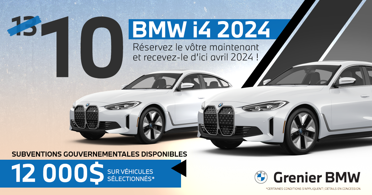 BMW I4 2024 DISPONIBLE !