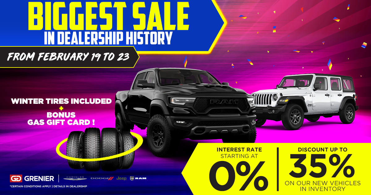 THE BIGGEST SALE OF DEALERSHIP HISTORY !