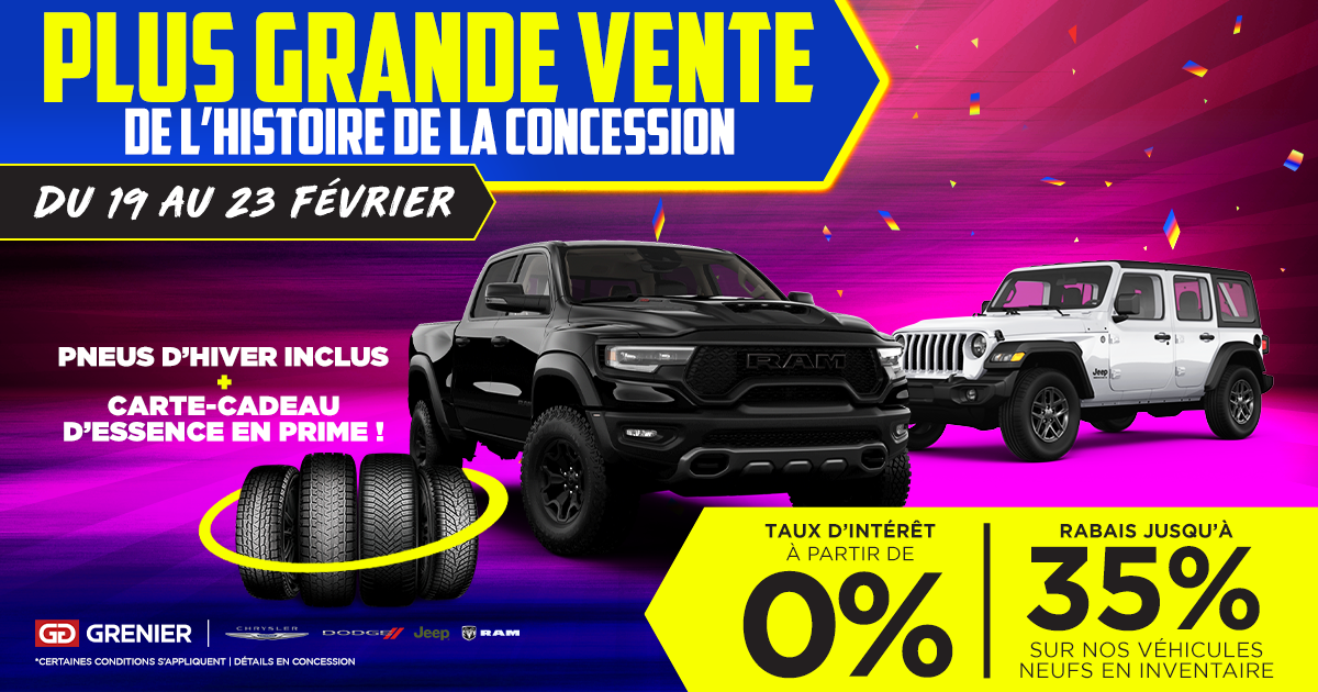 Grenier Automobile à Terrebonne | LA PLUS GRANDE VENTE DE L'HISTOIRE