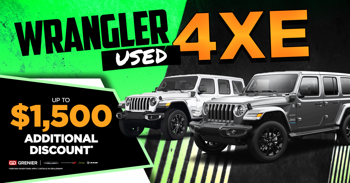 promotion on used JEEP WRANGLER 4XE!