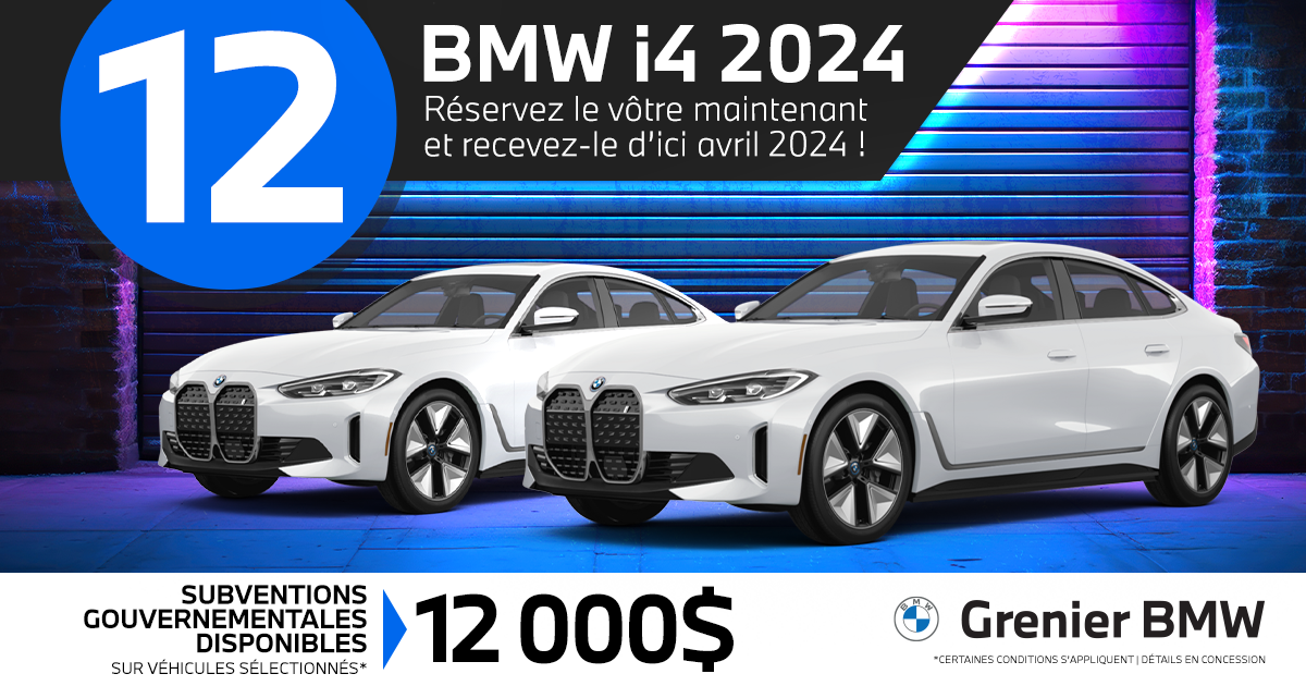 BMW I4 2024 DISPONIBLE !