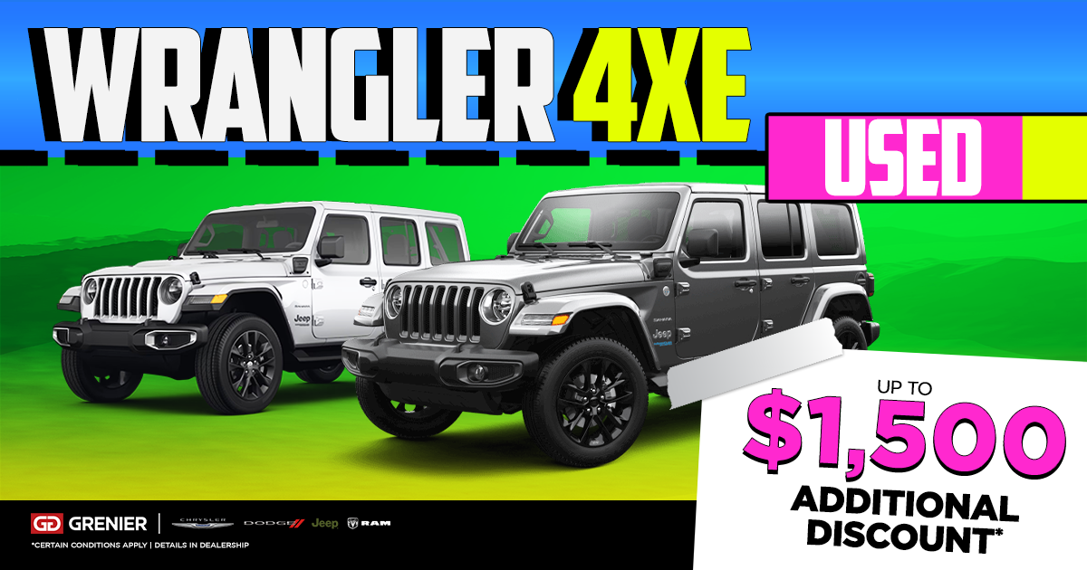 promotion on used JEEP WRANGLER 4XE!