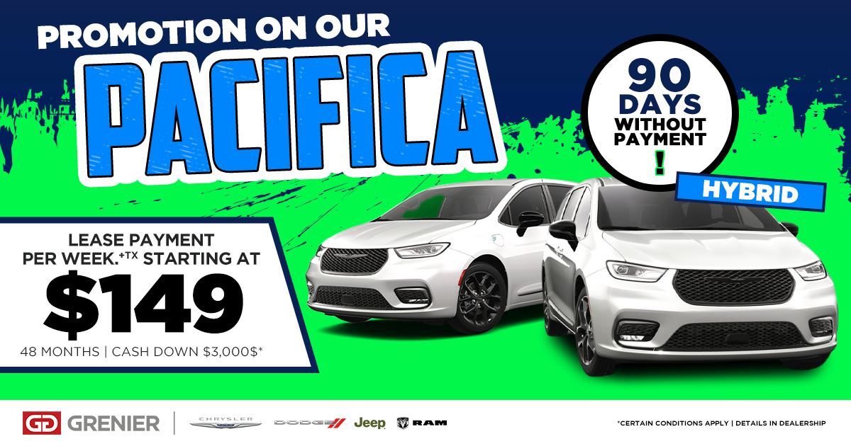 PROMOTION ON OUR PACIFICA !