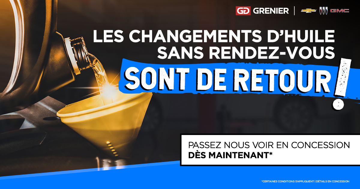 CHANGEMENT D'HUILE SANS RDV !