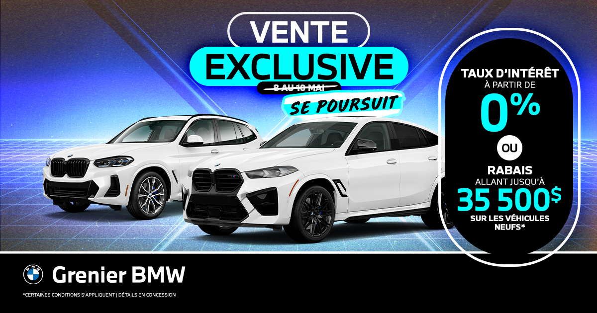 VENTE EXCLUSIVE SE POURSUIT !