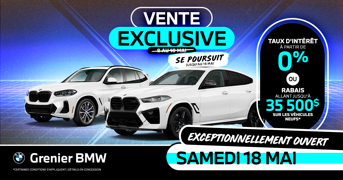 VENTE EXCLUSIVE SE POURSUIT !