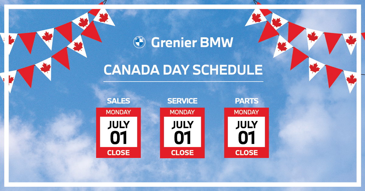 CANADA DAY SCHEDULE