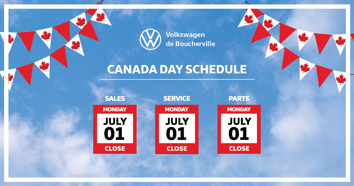 CANADA DAY SCHEDULE
