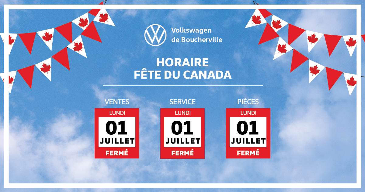 HORAIRE FÊTE DU CANADA