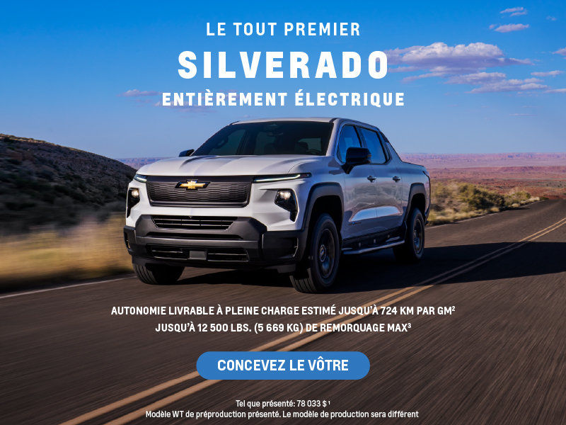 LE TOUT PREMIER SILVERADO ÉLECTRIQUE