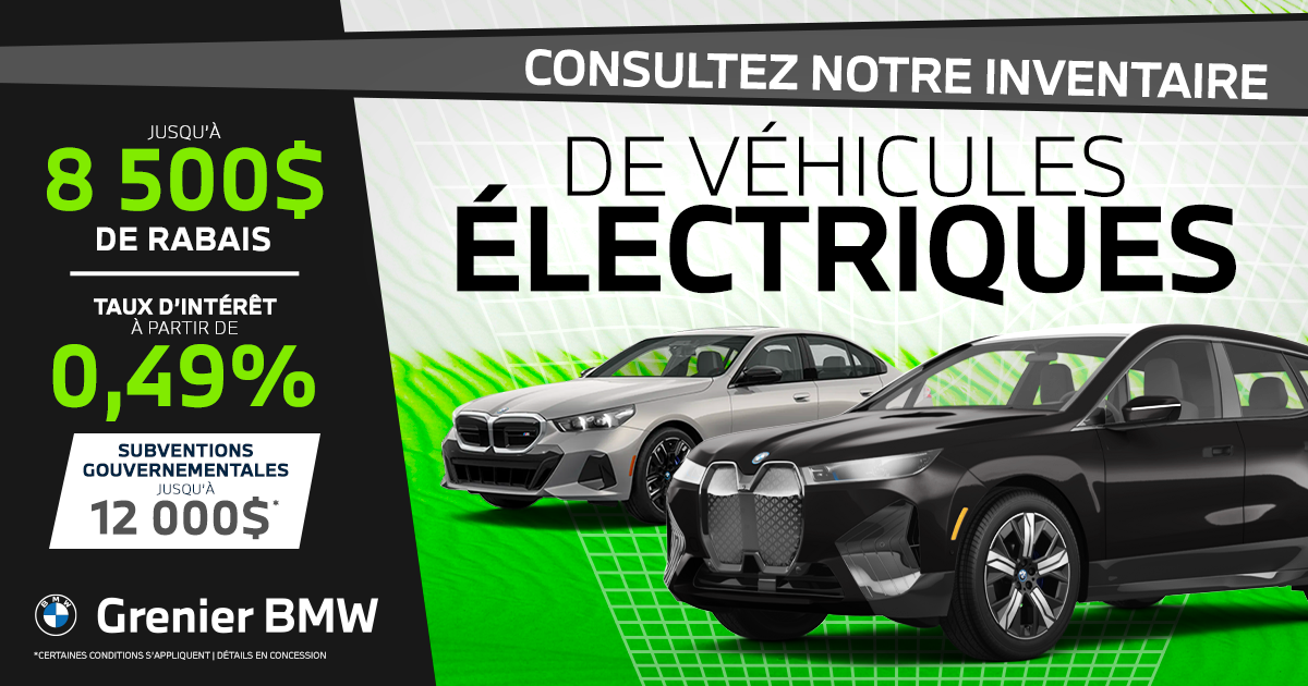 INVENTAIRE DE VÉHICULES ÉLECTRIQUES !