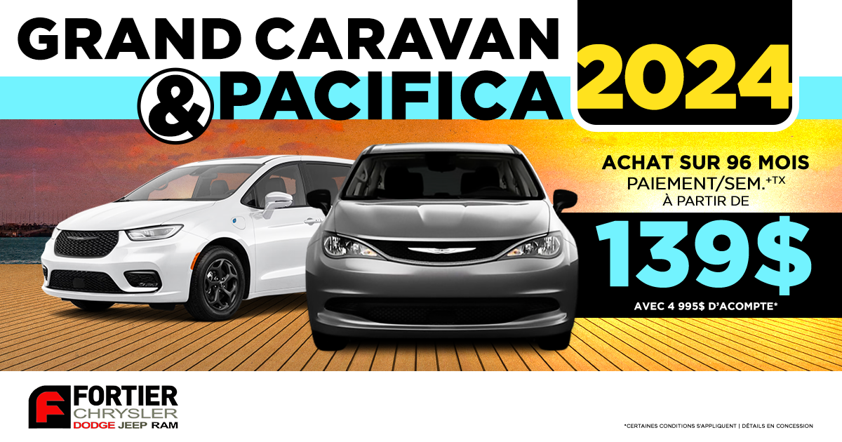 GRAND CARAVAN ET PACIFICA !
