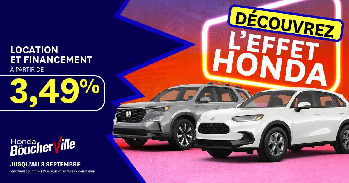 DÉCOUVREZ L'EFFET HONDA !