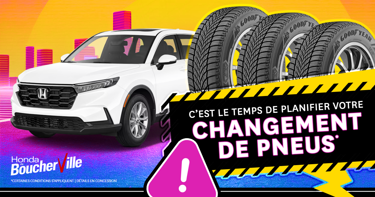 C'EST LE TEMPS DE PLANIFIER VOTRE CHANGEMENT DE PNEUS !