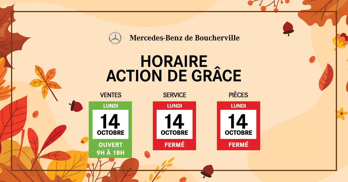 HORAIRE ACTION DE GRÂCE