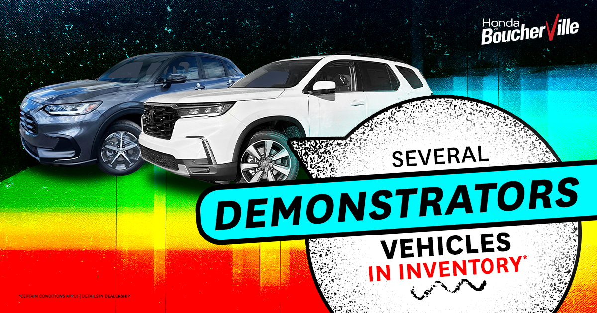 SEVERAL DEMONSTRATORS IN INVENTORY !