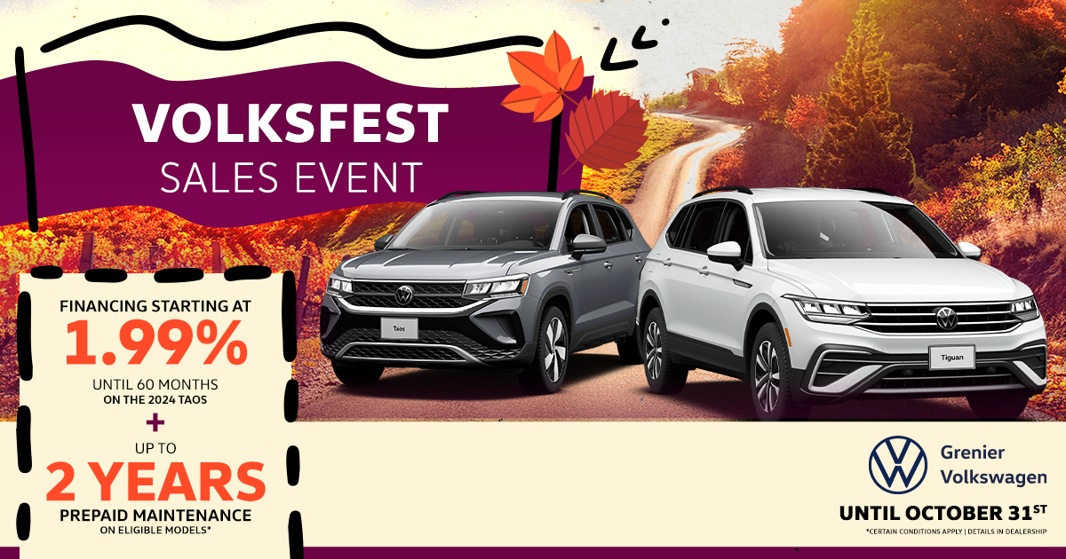 VOLKFEST SALES EVENT !