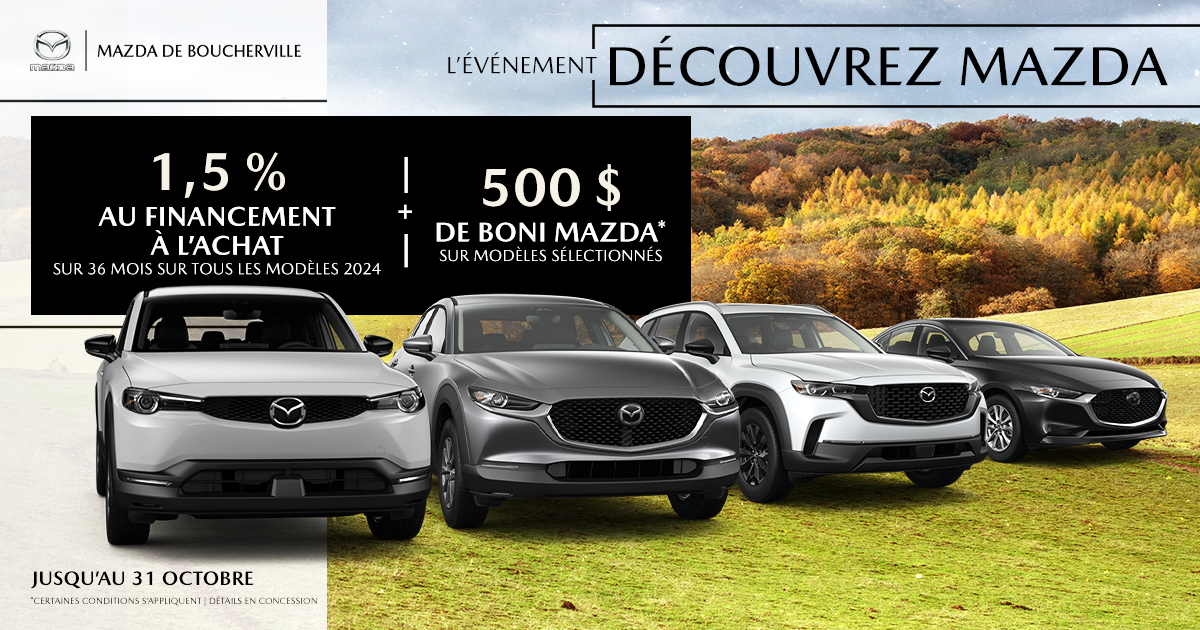 DÉCOUVREZ MAZDA !