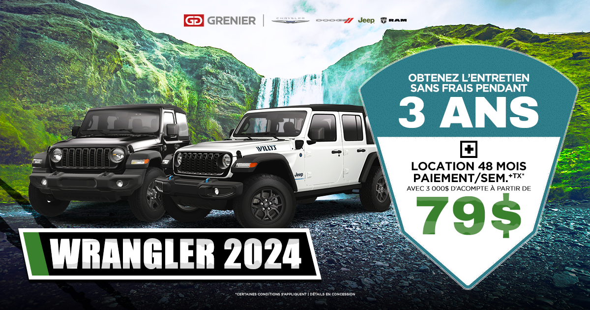WRANGLER 2024 DISPONIBLES !