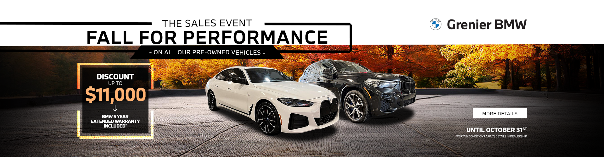 THE SALES EVENT FALL FOR PERFORMANCE !