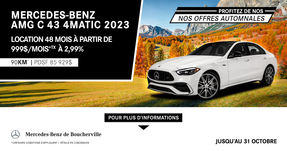 MERCEDES-BENZ AMG C43 4MATIC 2023 !