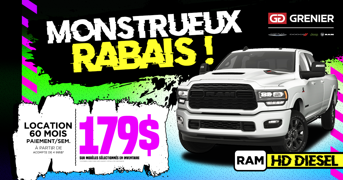 MONSTRUEUX RABAIS !