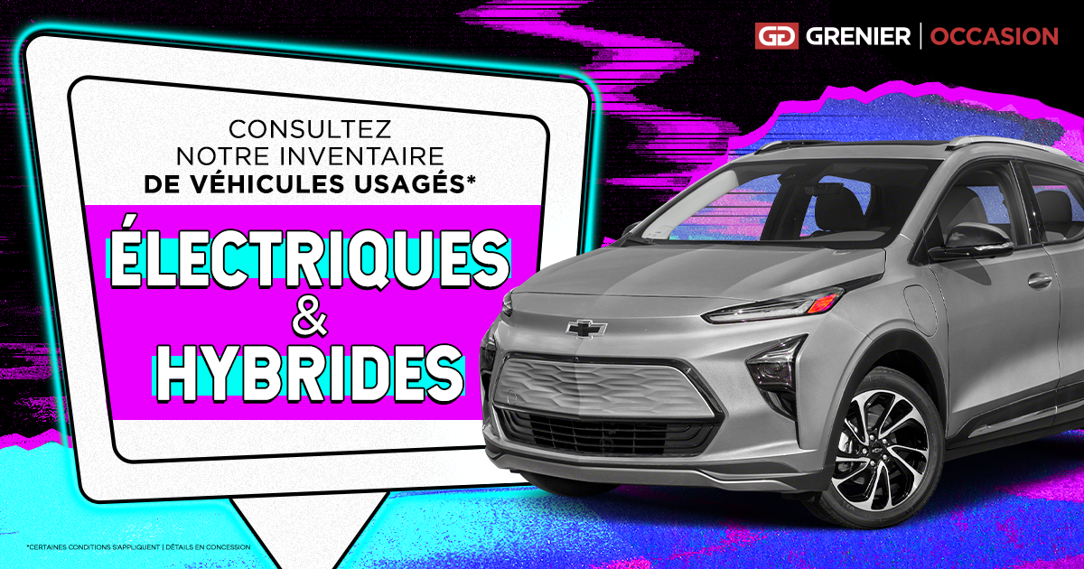 VÉHICULES ÉLECTRIQUES ET HYBRIDE USAGÉS !