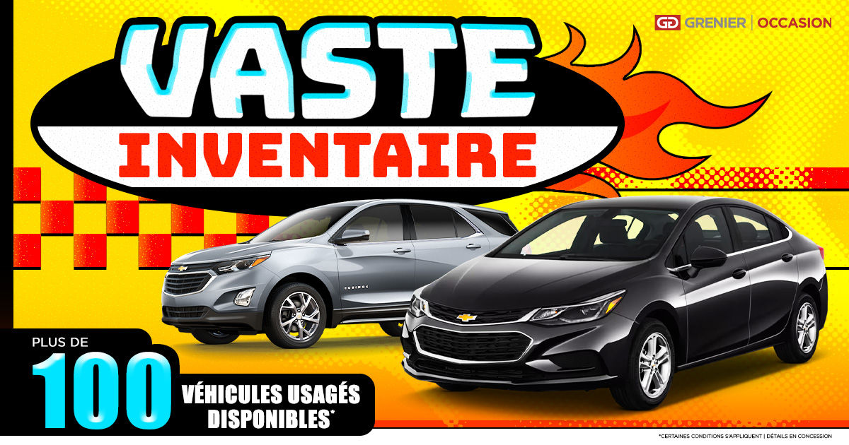 Consultez notre vaste inventaire !