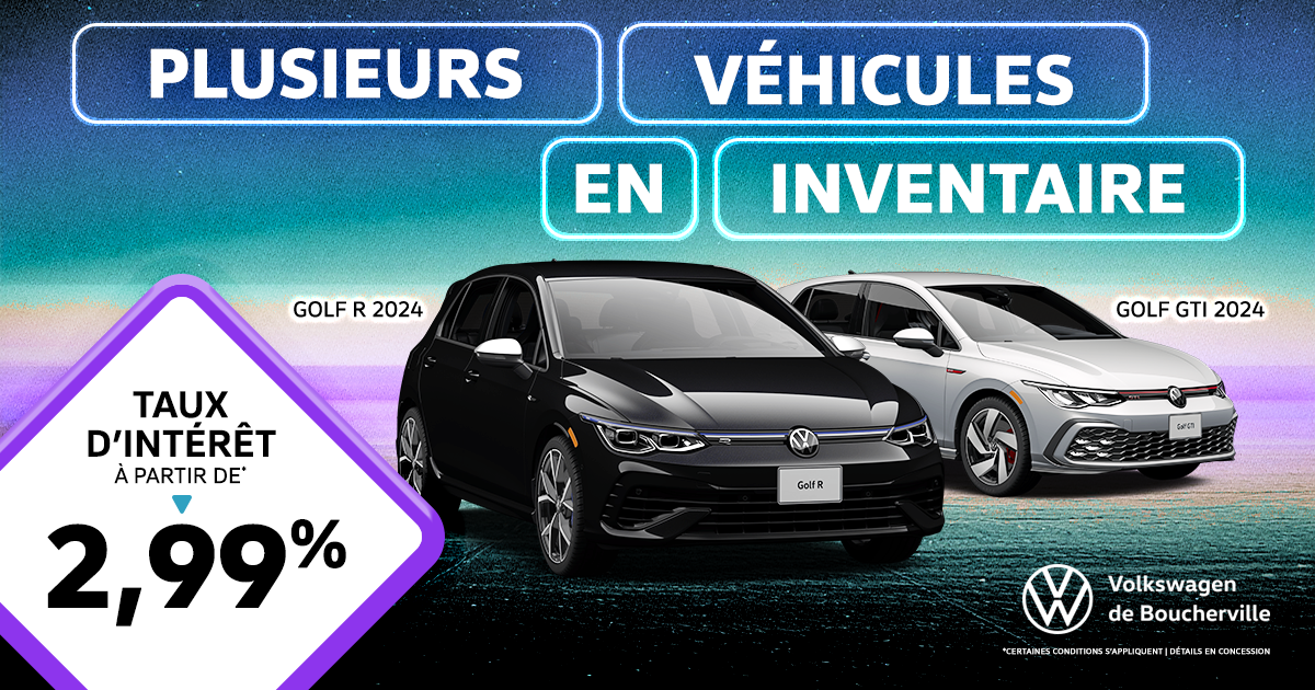 GOLF GTI ET R DISPONIBLES !