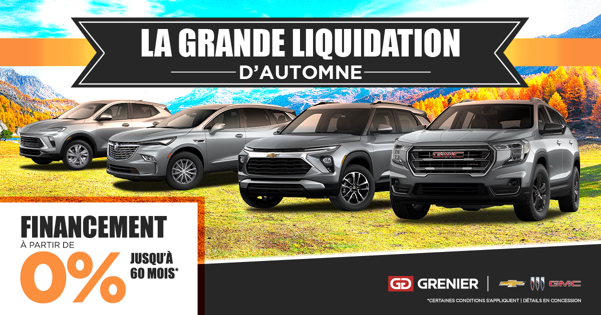 LA GRANDE LIQUIDATION D'AUTOMNE !