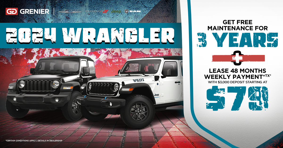 AVAILABLE WRANGLER !