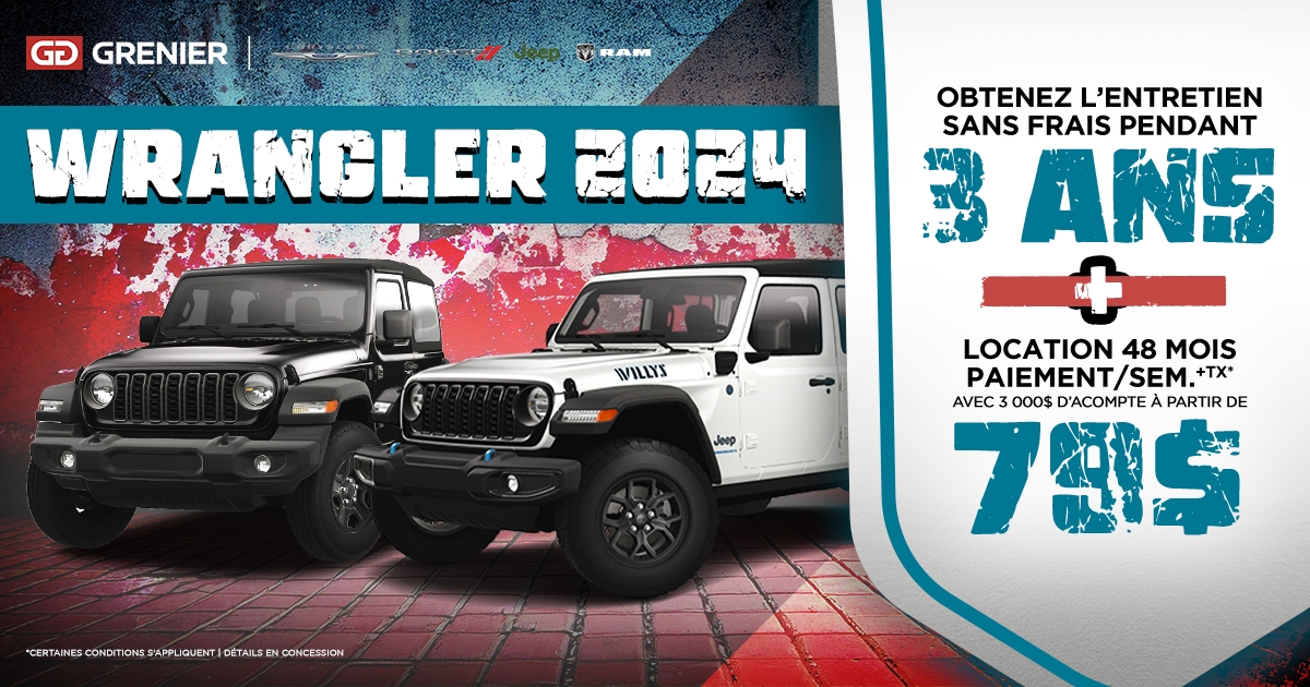 WRANGLER DISPONIBLES !